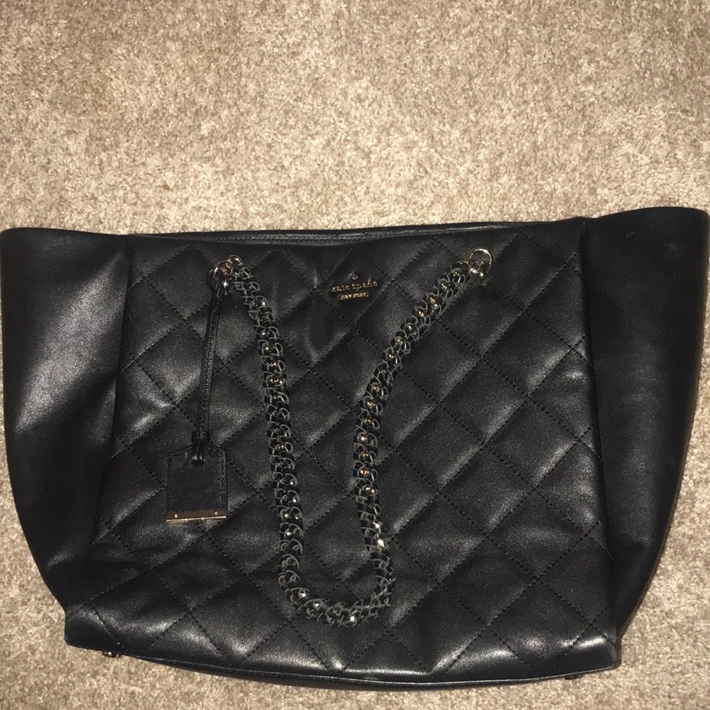 Kate Spade Leather black large tote